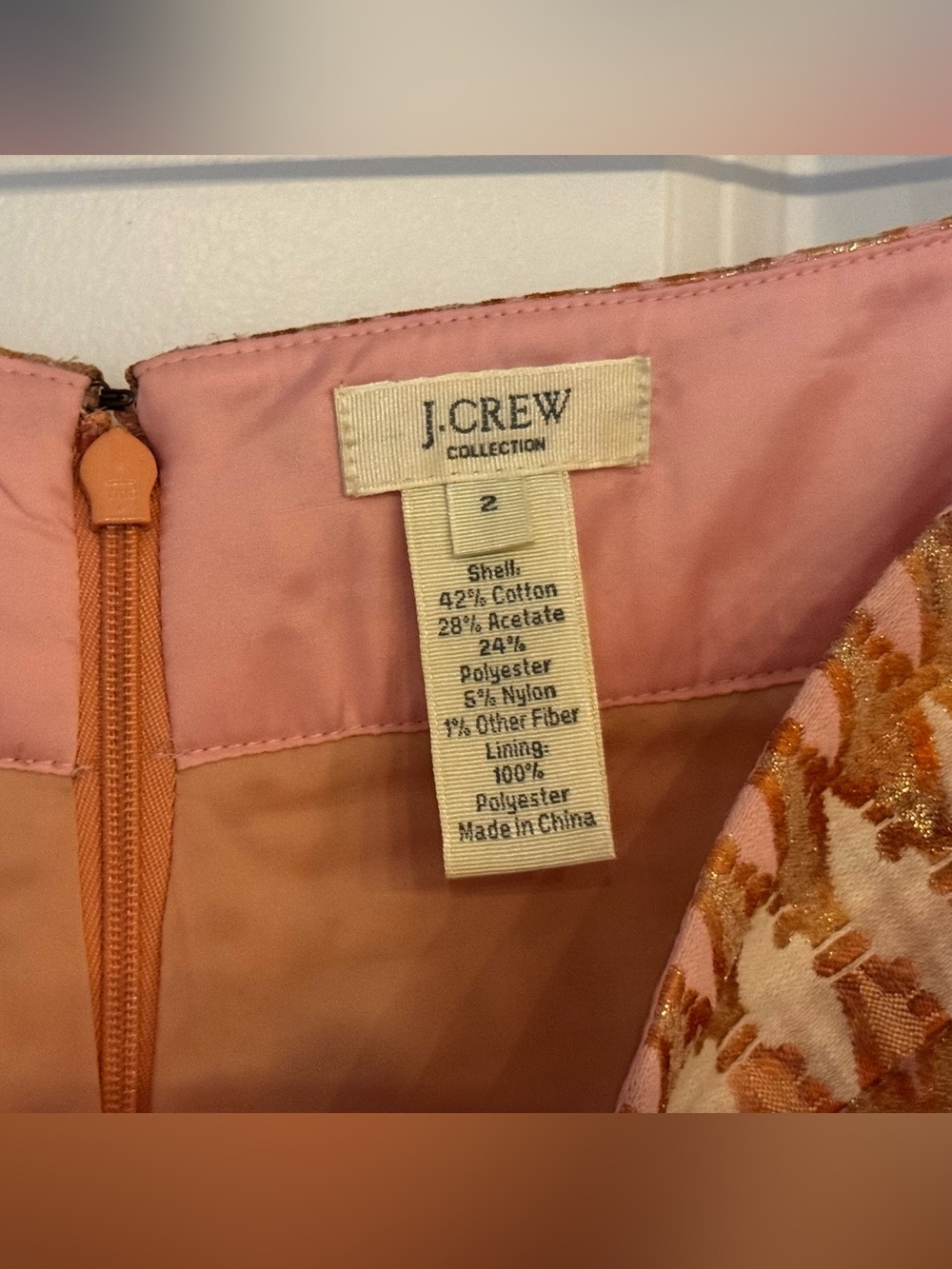 J.Crew Collection "Turkish Delight" skirt sz 2 - Picture 8 of 9